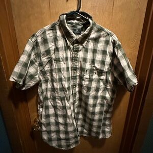 G.H. Bass & Co. Green Plaid Casual Shirt
